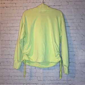 Aerie Pastel Lime Green Tied Sides Hoodie Size Medium